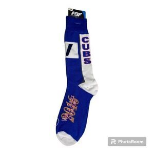 For Bare Feet Red White Blue Chicago Cubs 2016 World Series Champions Socks L